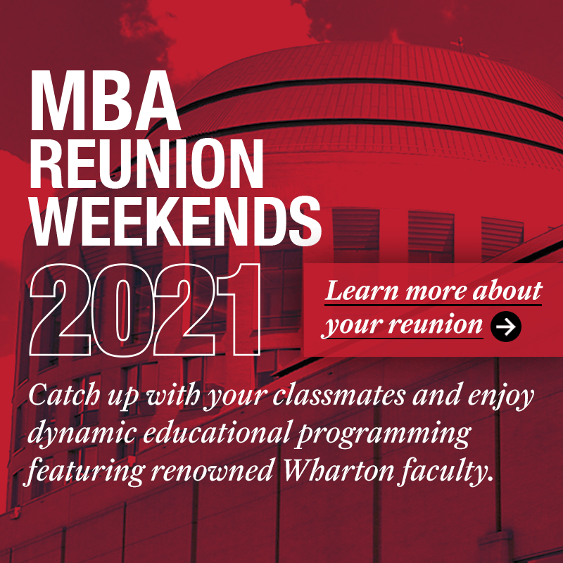 MBA Reunion Weekends 2021